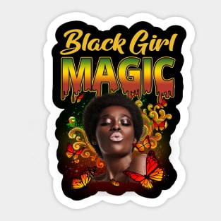 Black Girl Magic, Beautiful Black Woman, Black women, Black Queen Sticker